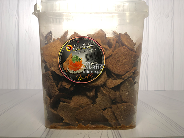 Ржаные гренки с семгой и сыром в Нижнекамске