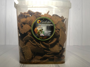 Фрайчизы со вкусом Мексиканские пряности (100 гр.): Ведро Ржаные гренки с малосольным огурчиком