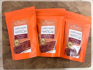 Чипсы из лаваша: Мясо (АЛЬЯНС) вяленое курица 