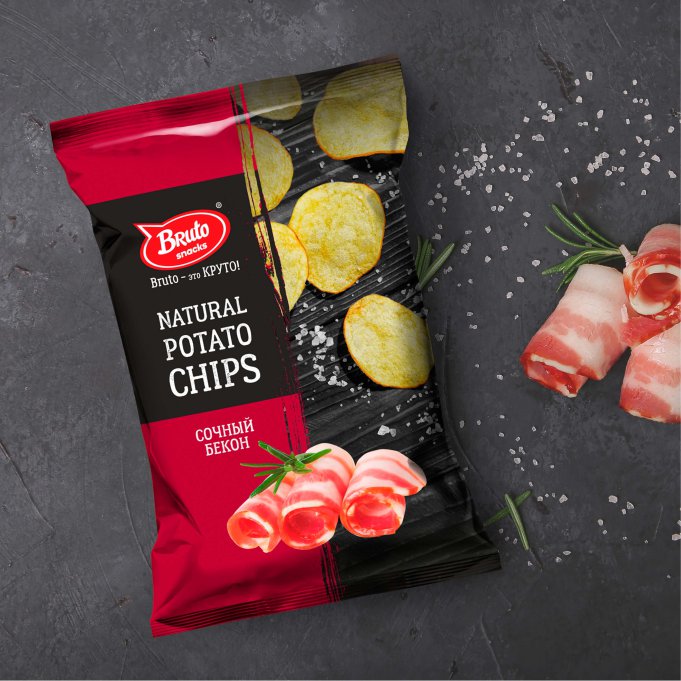 Картофель «Бруто» со вкусом бекона 130 гр. в Нижнекамске