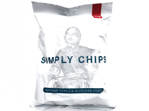 Картофельные чипсы "Simple chips" Морская соль и черный перец 80 гр. в Нижнекамске
