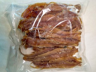 Рыба горячего копчения: Минтай солёно-сушёный (рваный)
